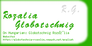 rozalia globotschnig business card